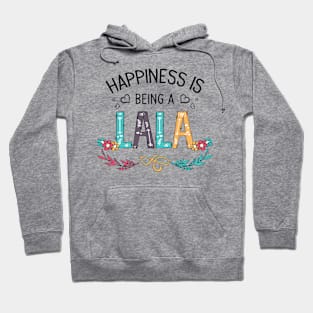 Happiness Is Being A Lala Wildflowers Valentines Mothers Day Hoodie